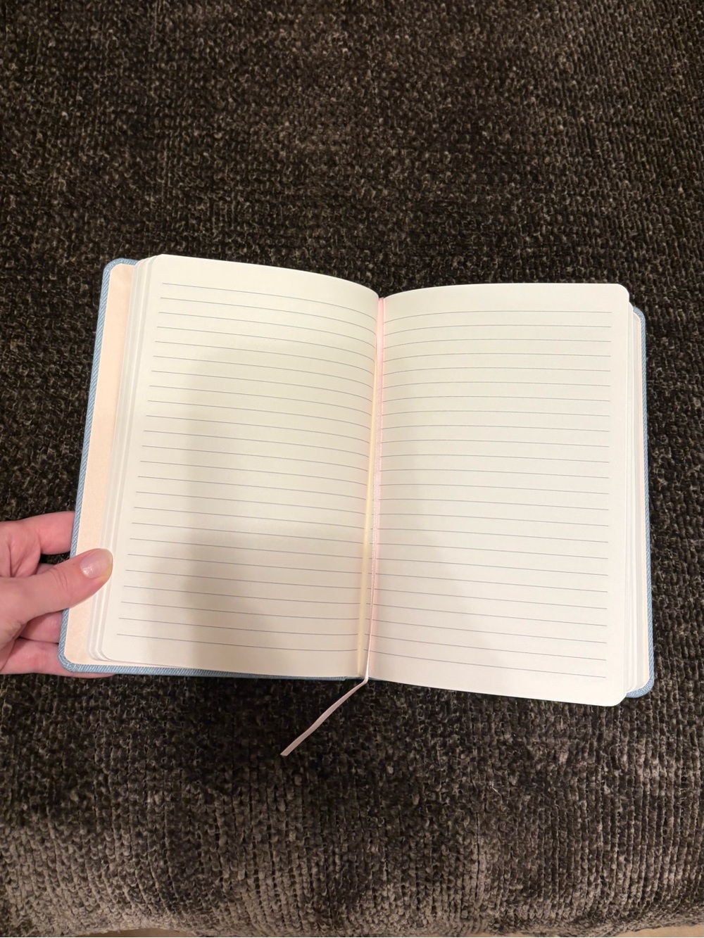 Light Blue Daisy Embroidered Notebook - Picture 3 of 6